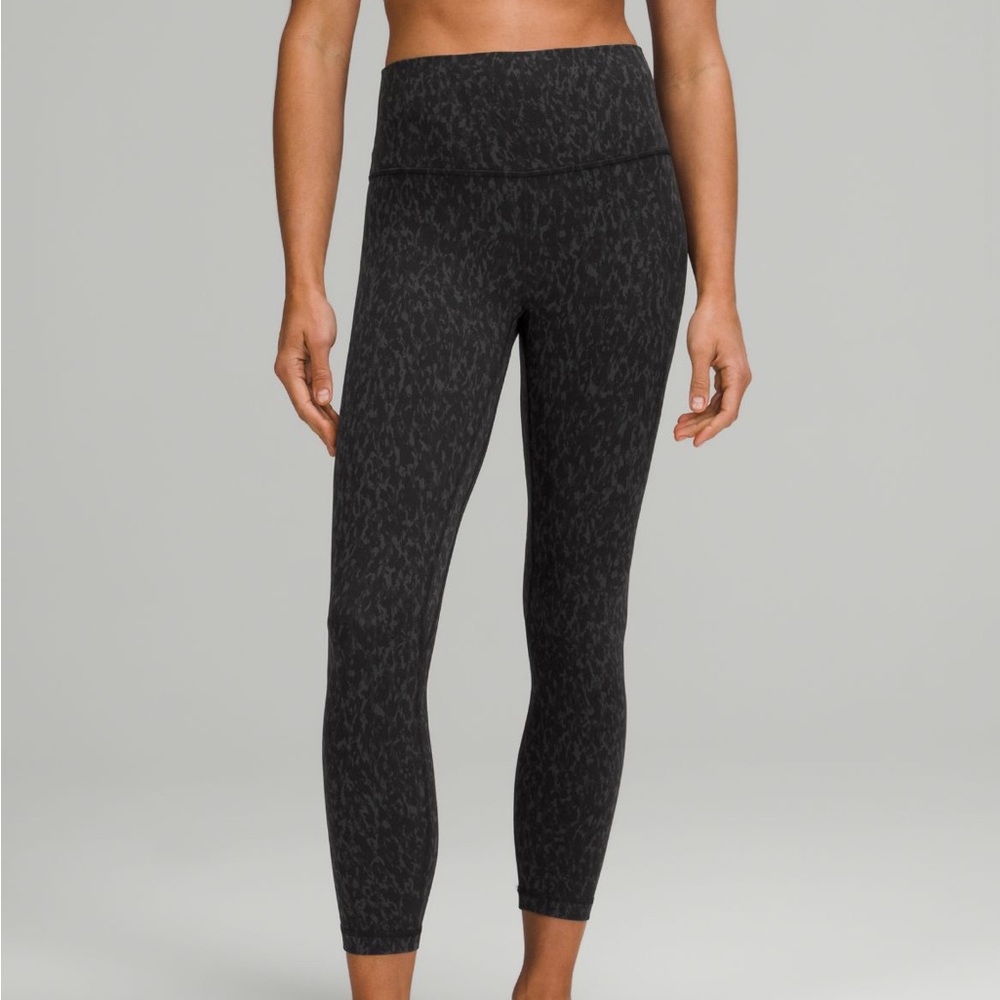 Lululemon align leggings 25 inch Leopard Camo Deep Coal Multi